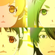 Upper left: Shinobu (age 8), lower left: Mayoi (age 10), upper right: Yotsugi ( age 12), lower right: Koyomi (old enough to be arrested for paedophilia)